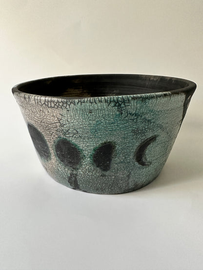 Raku Moon Phase Planter