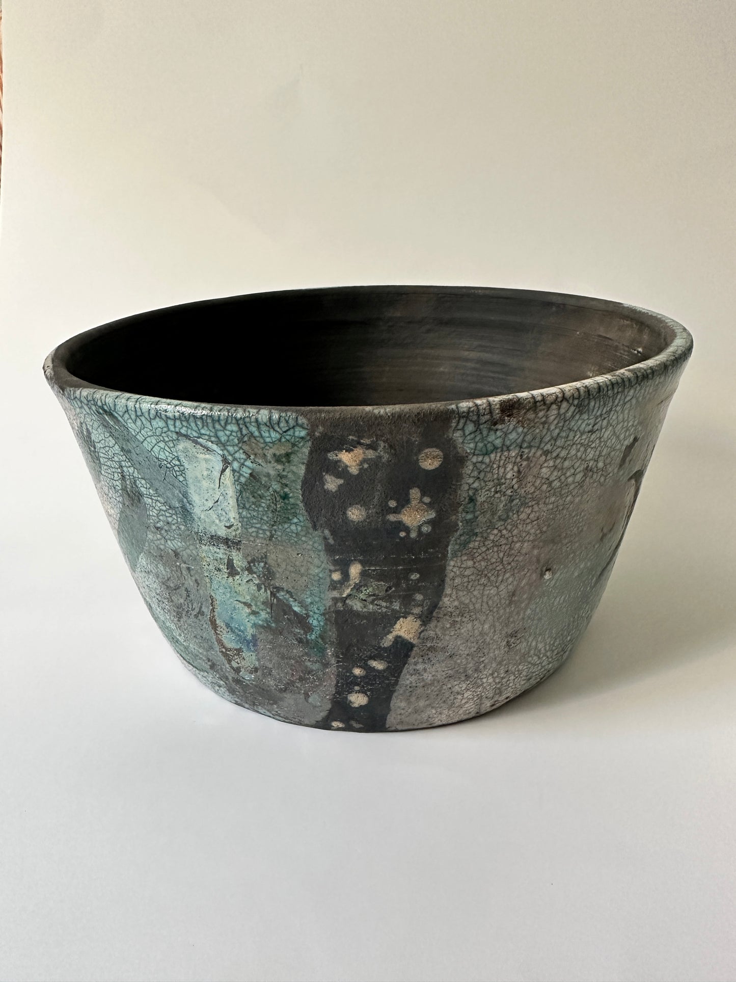 Raku Moon Phase Planter